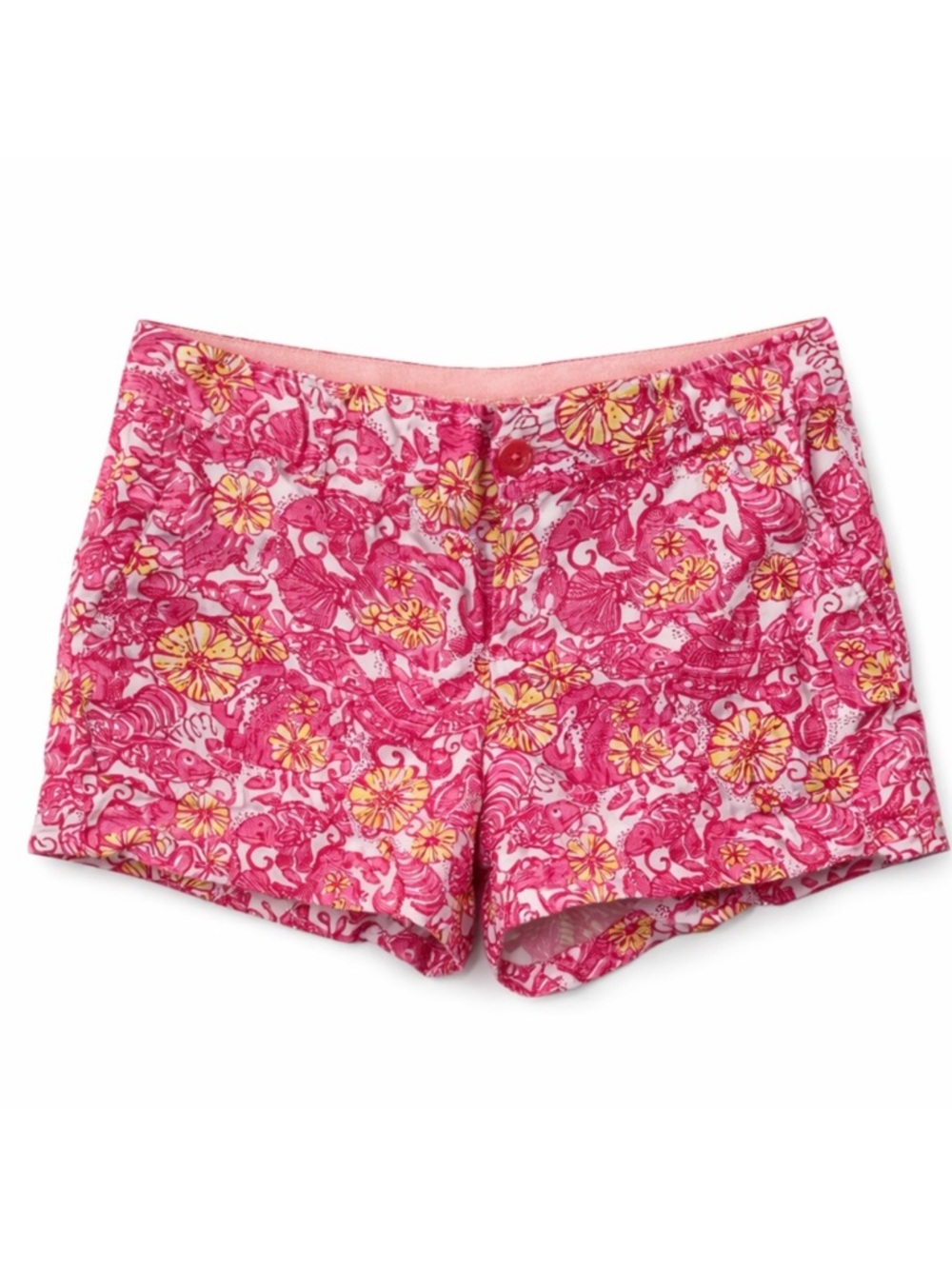 🎀 Lilly Pulitzer “Chum Bucket” Shorts | Pink Floral | Size 8